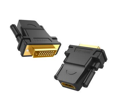 UGREEN 20124-20124 DVI (24+1) Male to HDMI Female Adapter - Black
