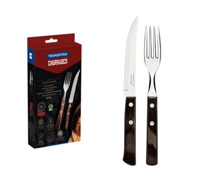 Tramontina 12pc. Braai Set, Brown