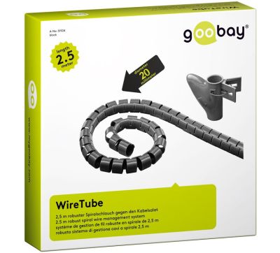 Goobay Cable Duct 2.5m Robust Spiral Cable Wrap
