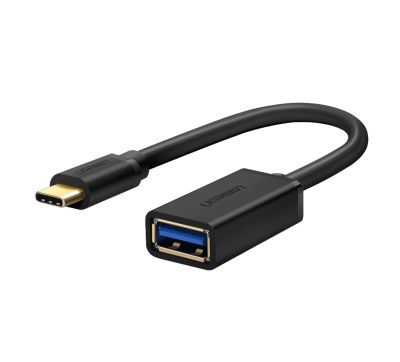 UGREEN Type-C to USB-A Adapter (Male to Female, 15cm)– Black