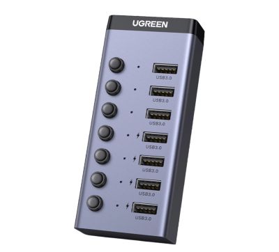 UGREEN 7 in 1 USB 3.0 Hub-Grey