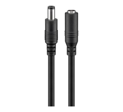Goobay DC Extension 10m Cable 5.5 x 2.5mm - Black
