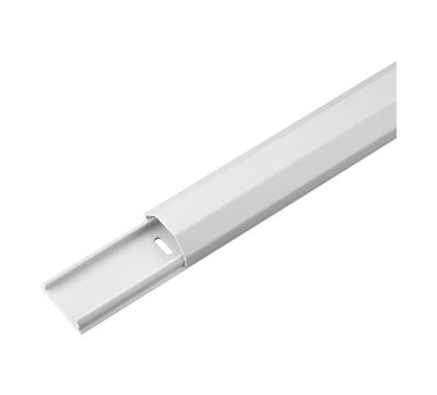 Goobay Half-Round Aluminium 33mm 1.1m Cable Duct - White