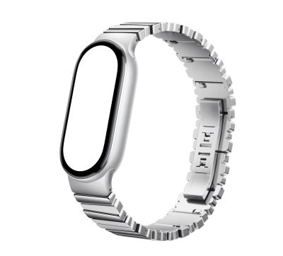 Xiaomi Smart Band 10 Asymmetrical Metal Strap – Silver