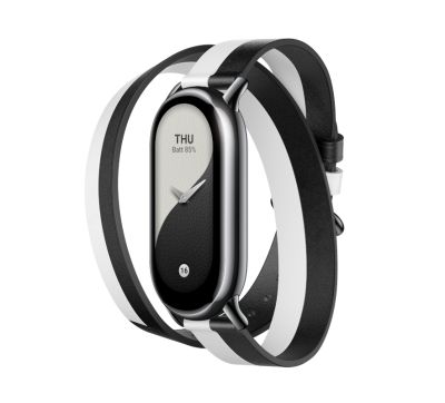 Xiaomi Smart Band 8 Double Wrap Strap - Black and white