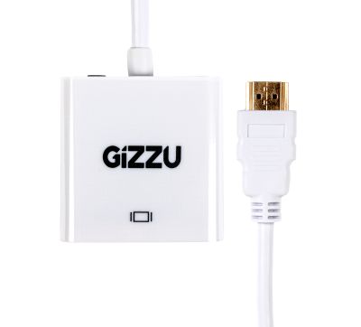 Gizzu 1080P HDMI to VGA Adapter with Audio