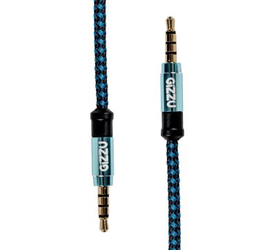 Gizzu 3.5mm AUX Cable 1.5m - Black/Blue
