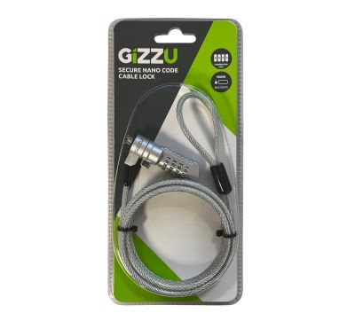GIZZU 1.8m Nano Combination Lock Security Cable