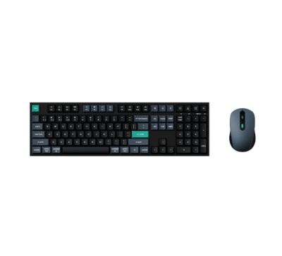 Keychron B36 100 Layout Wireless Keyboard and Mouse Combo – Black/Green