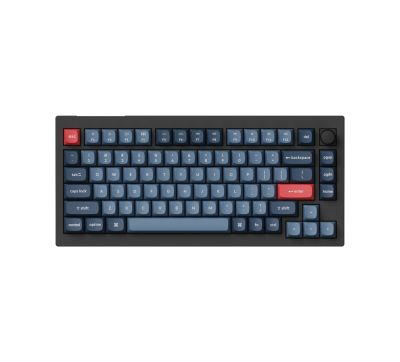 Keychron V1 Max QMK/VIA Wireless Custom Mechanical Keyboard | BROWN Switches – Black