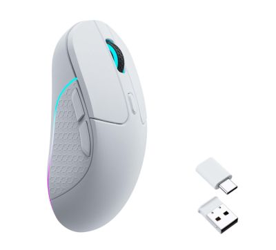 Keychron M3 RGB Wireless Optical Mouse - White