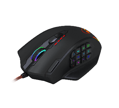 Redragon IMPACT 12400DPI MMO Gaming Mouse - Black