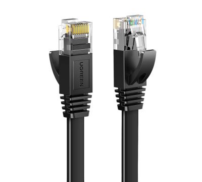 UGREEN NW102 Cat6 U/UTP Flat Ethernet Cable 15m - Black
