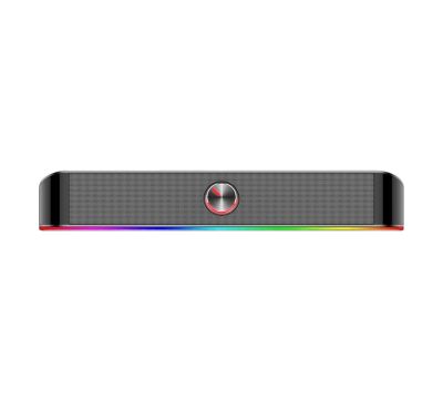 REDRAGON 2.0 Sound Bar ADIEMUS 2 x 3W RGB USB|Aux PC Gaming Speaker - Black