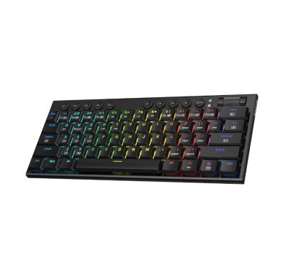 REDRAGON Noctis Pro 61Key Wireless Bluetooth Red Switch RGB Low Profile Gaming Mechanical Keyboard - Black