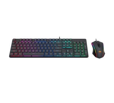Redragon S107 RGB Gaming Essentials Wired Gaming Keyboard and Mouse Bundle