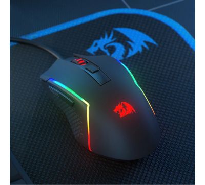 Redragon M616 TRIDENT 10000DPI RGB Gaming Mouse - Black