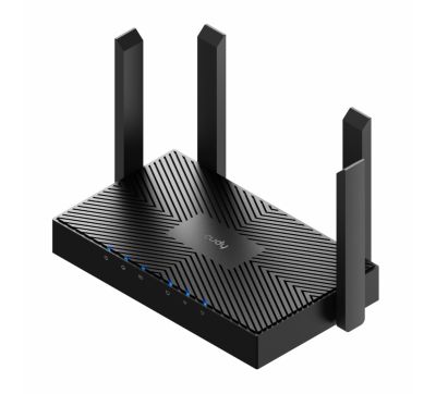 Cudy AX3000 5-Port Gigabit Dual-Band Wi-Fi 6 Mesh Router – Black